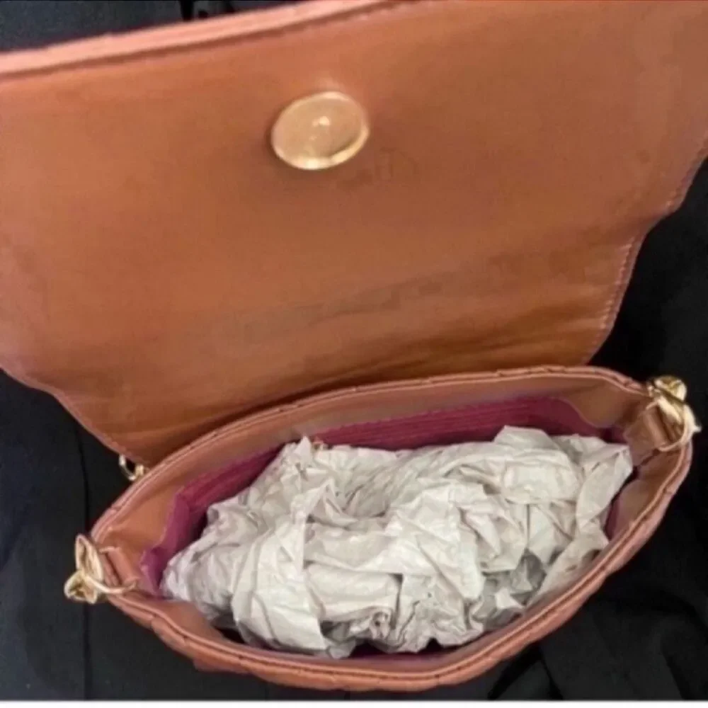 Unbranded Women's Brown and Gold Bag